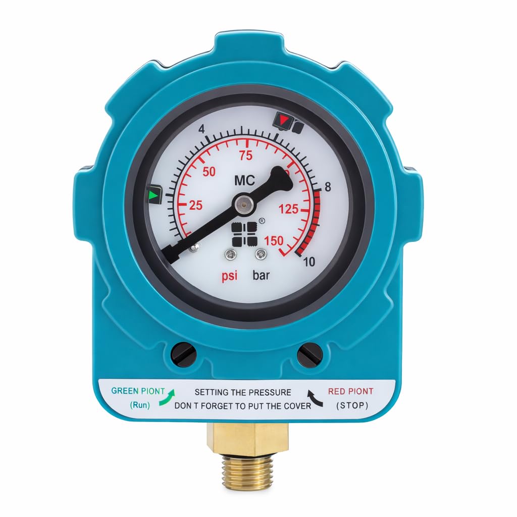 KATSU Tools Automatic Water Pump Pressure Control Switch 220V IP65 Adjustable Electronic Pressure Controller, for Submersible Garden Pump, Air Compressors 151020