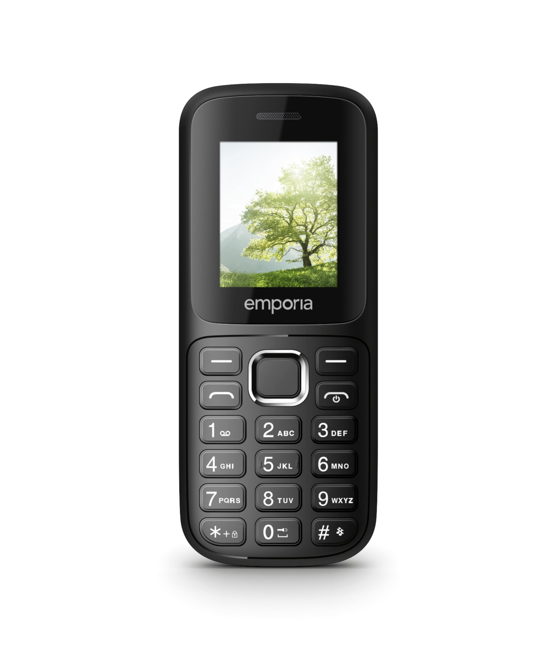 emporia FN313 Senior Mobile Phone 2G, Button Mobile Phone without Contract, Mobile Phone with Emergency Button, 1.77 Inch Display, Black