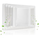 S97013662 Nutone Bathroom Fan Cover Grille and Lens Assembly Kit Compatible with Broan Nutone bathroom fan cover 655, 656, 657, 659, 695, HFL695, 696 Bathroom Vent Cover