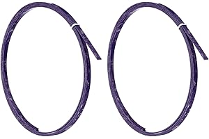 MECCANIXITY 2 Pcs Guitar Binding Purfling Strips, 1650x6x1.5mm Plastic Binding Edge Trim for Acoustic or Classical Guitar Acc