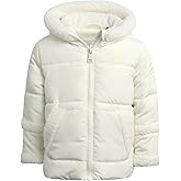 DKNY Baby Girls Puffer Coat - Soft Polar Fleece Lined Quilted Puffer Jacket for Girls - Cozy Winter Coat for Infant & Toddler