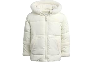 DKNY Baby Girls Puffer Coat - Soft Polar Fleece Lined Quilted Puffer Jacket for Girls - Cozy Winter Coat for Infant & Toddler