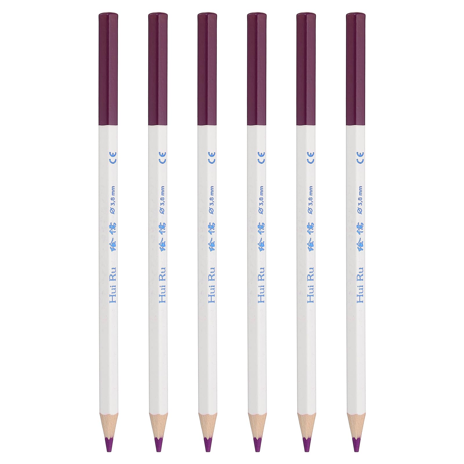 PATIKIL Purple Colored Pencils Set,6 Pcs Oil Color Pencils Wooden Coloring Drawing Pencil for Artists Art Painting Sketching