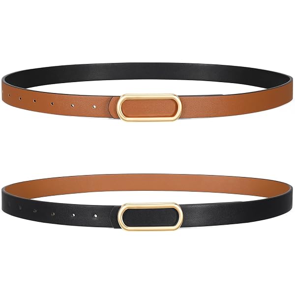 Amazon.com: YooAi Womens Belt Leather Skinny Thin Waist Belt  display picture 1