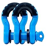 HOUERT D-Ring Shackle 3/4" 2 Pack Clevis Shackles