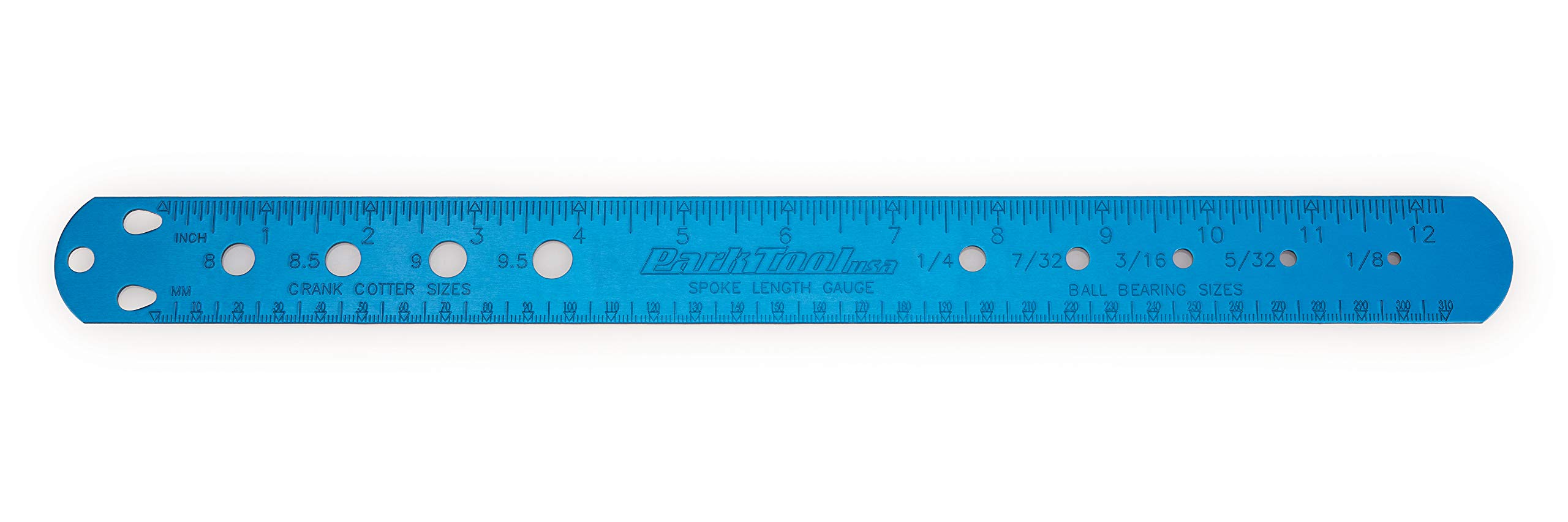 Park Tool SBC-1 Spoke, Bearing and Cotter Gauge Tool, Blue