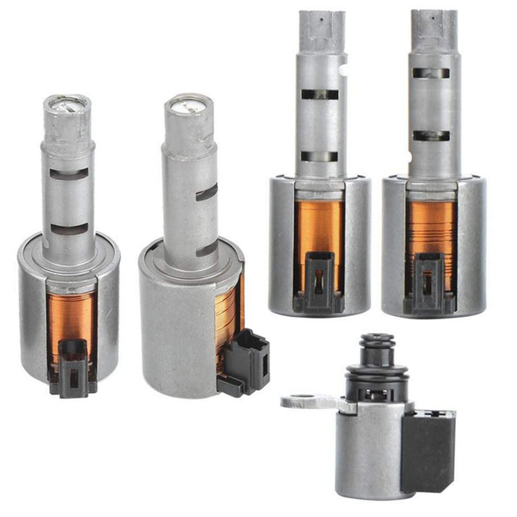 Photo 1 of labwork 5 Pcs Transmission Solenoids Kit JF015E RE0F11A Replacement for Chevy Spark Nissan Note Sentra Tiida Versa Swift 2012-2015