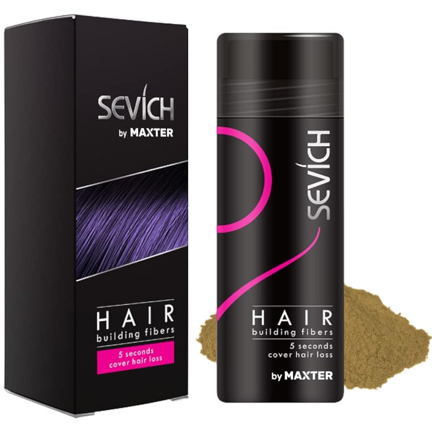 Hair Fibres Blonde for Men & Women - Natural Hair Powder for Building, Thickening and Hair Loss Coverage in 30 Seconds