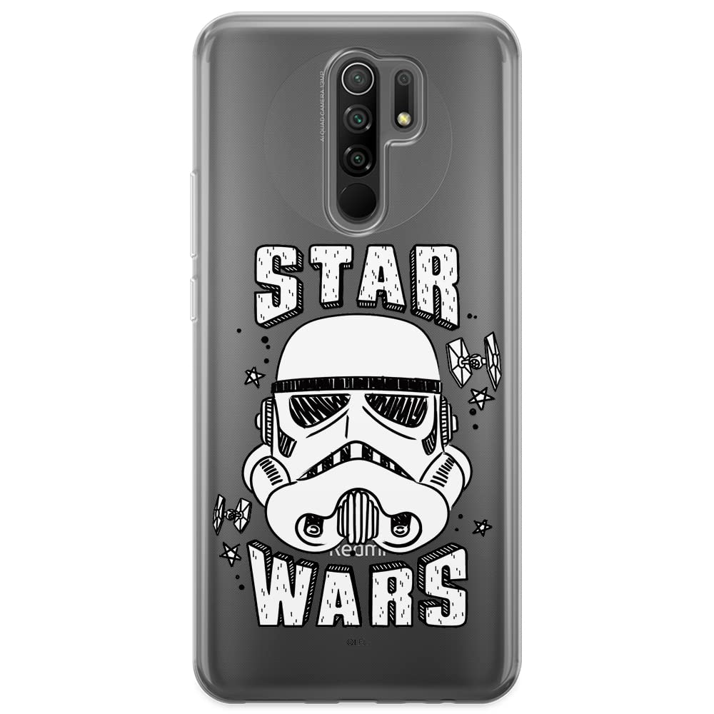 ERT GROUP mobile phone case for Xiaomi REDMI 9 original and officially Licensed Star Wars pattern Stormtrooper 013 optimally adapted to the shape of the mobile phone, partially transparent