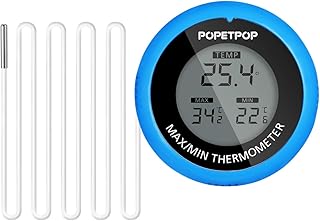 POPETPOP Aquarium Thermometer LCD Digitales Wasser Thermometer für Aquarium,Teich,Terrarium