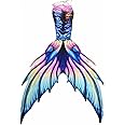 Angel Closet Fabulous Mermaid Costume for Adult Women Men Swimmable Swimwear No Flipper Beach