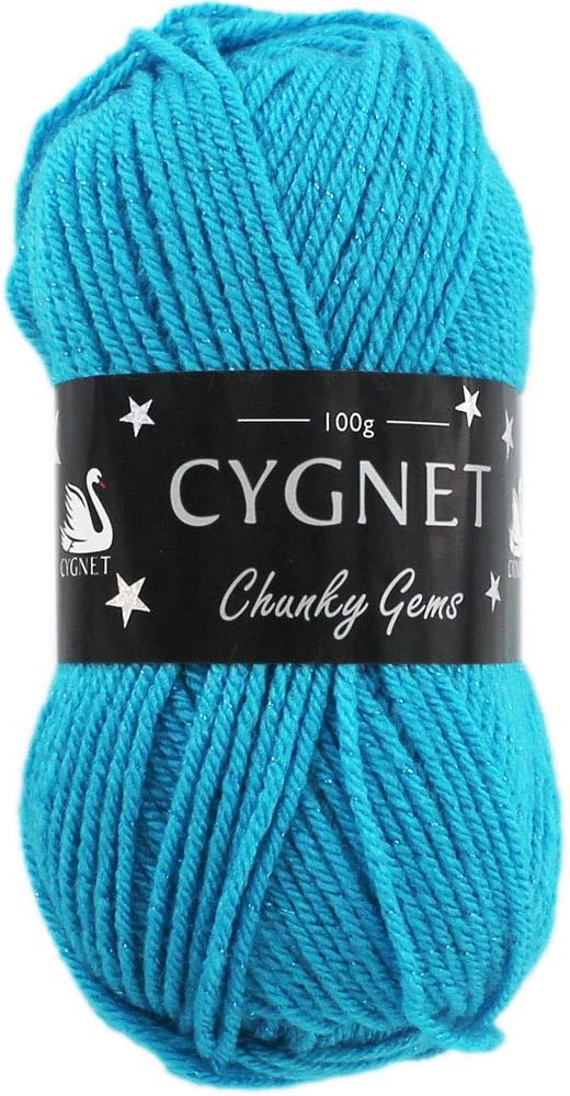 Chunky Gems Aquamarine Yarn 100g Amazon.co.uk Kitchen & Home