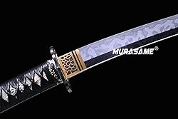 MURASAME Tanto Sword L6 Steel Choji Hitatsura Hamon