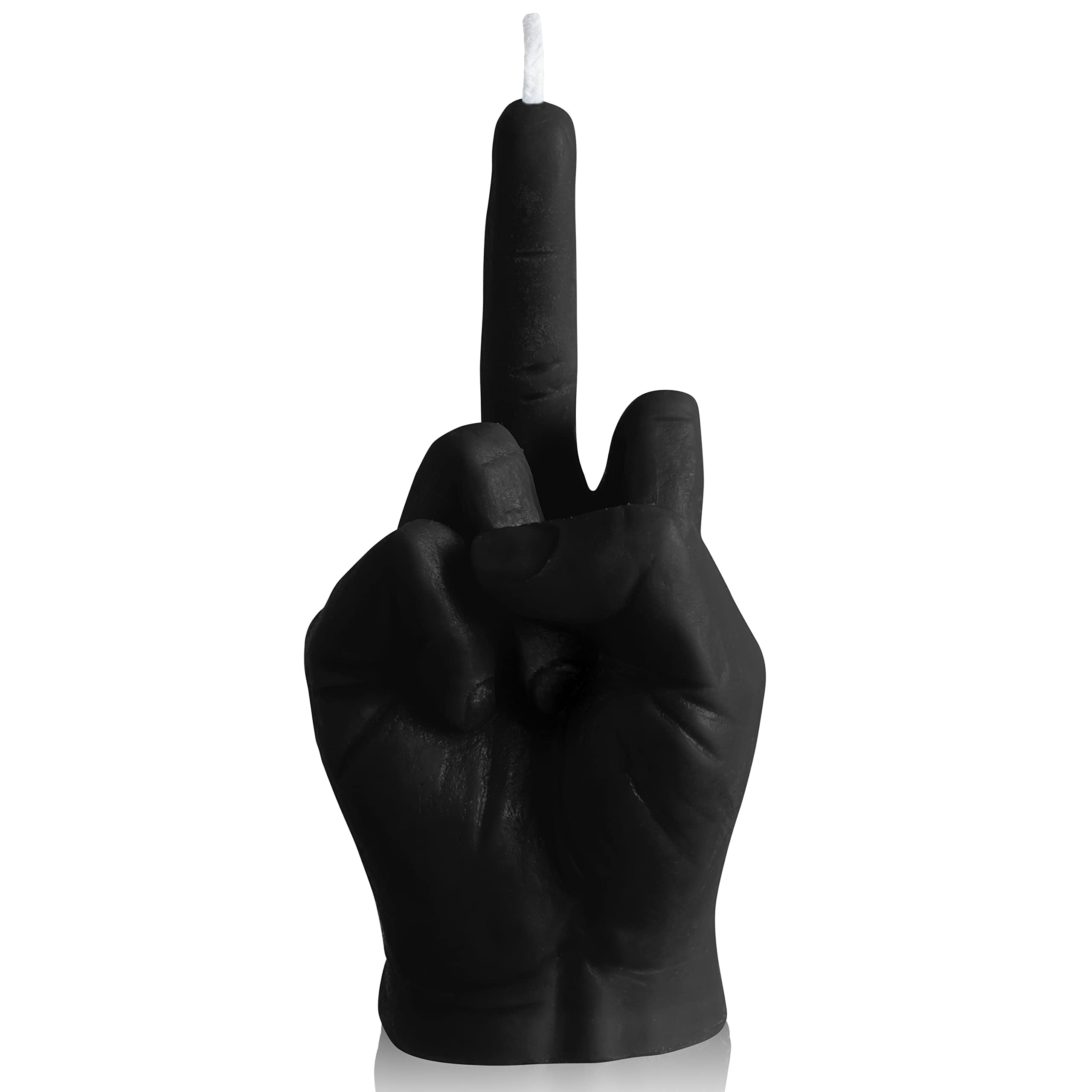 GROBRO7 Middle Finger Candle Danish Pastel Scented Room Decor, Natural Pine Incense Aromatherapy, Gesture Candles for Teen Room Decor Desk Statues, Winter Christmas Festival Housewarming Gift (Black)