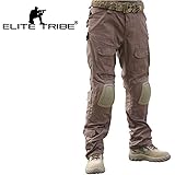 Men Military Airsoft Hunting Pants Combat Gen2 Tactical Pants with Knee Pads Coyote Brown