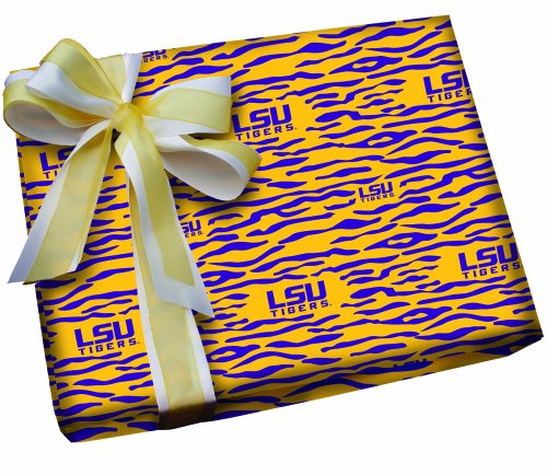 Osborne & Miller LSU Tiger Stripe Gift Wrap Roll