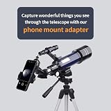 BEBANG Telescope for Astronomy 70mm 400/70 Pro Refractor with Tripod Phone view 3