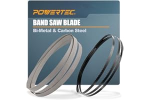 POWERTEC 70-1/2 Inch Bandsaw Blades Assortment for Woodworking & Non-Ferrous Metal Cutting, Band Saw Blades for Craftsman 214