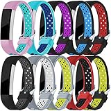 For Fitbit Alta HR and Alta Bands, Maledan Replacement Accessory Sport Bands With Air Holes for Fitbit Alta and Alta HR, Pack of 10, Small