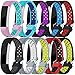 For Fitbit Alta HR and Alta Bands, Maledan Replacement Accessory Sport Bands With Air Holes for Fitbit Alta and Alta HR, Pack of 10, Small