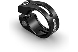 Corki Cycles Bike Seatpost Clamp 30mm Bike Seat Post Collar Aluminium Alloy Black