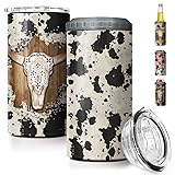 SANDJEST Cow Tumbler Cowgirl 4 in 1 16oz Tumbler
