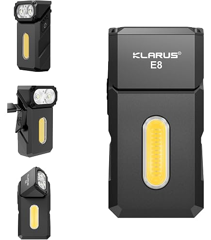Lampe Tactique Klarus FlatTac X1 – 4200 Lumens – Ultra-plate – Écran OLED – IPX6 – Charge USB-C