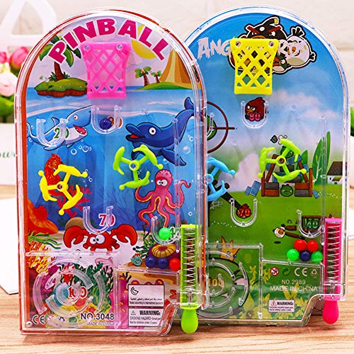 DierCosy 1 Set of Novelty Pocket Plastic Pinball Toy Funny Party Game Machine Mini Puzzle Educational Toy Random Style