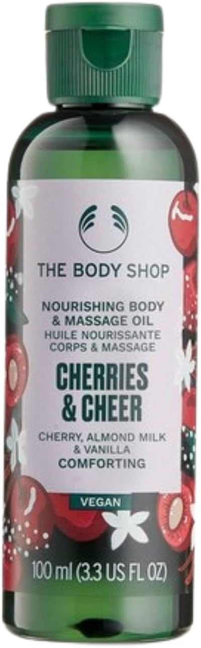 The Body Shop Cherries & Cheer Cherry Almond Milk Vanilla Body Massage Oil