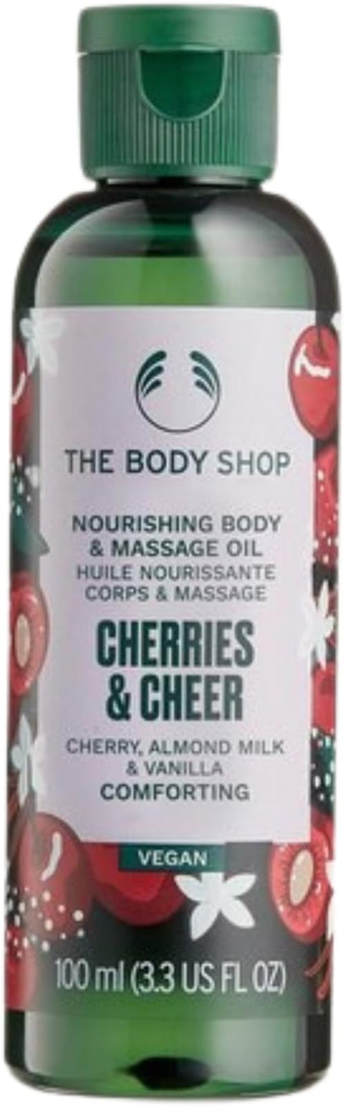 The Body Shop Cherries & Cheer Cherry Almond Milk Vanilla Body Massage Oil