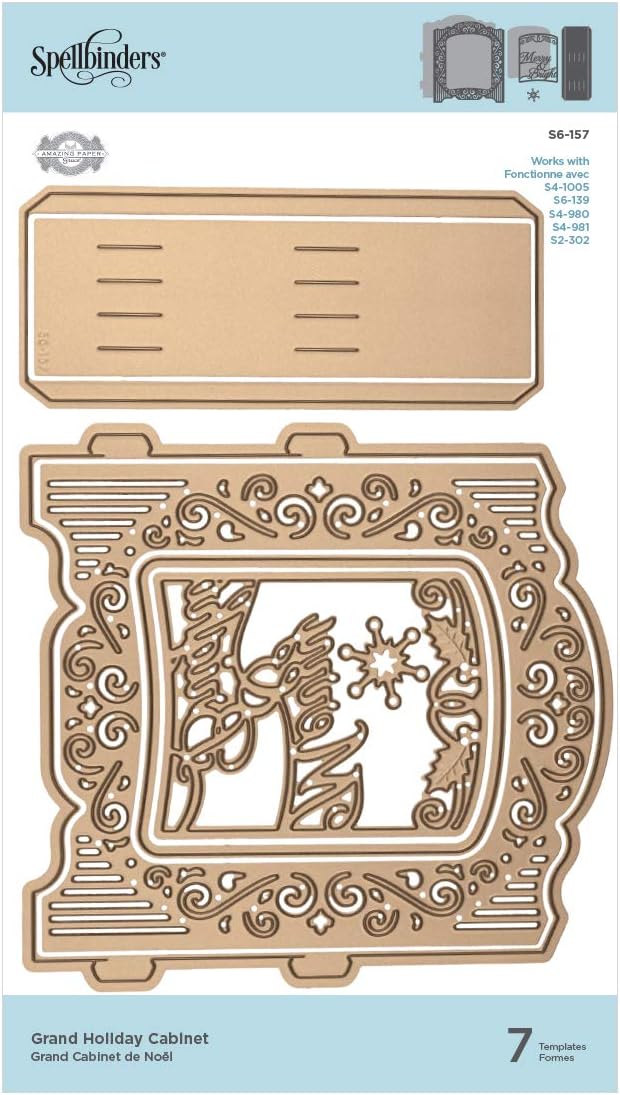 Spellbinders Grand Holiday Cabinet Shapeabilities Die Set Designed by ...