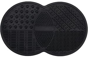 Norate Makeup Brush Cleaner, Makeup Brush Cleaner Mat, Make Up Brush Cleaner Cleanser, Silicone Brush Cleaning Mat, Makeup Cleaner for Makeup Brushes & tools, Stocking Stuffers for Women