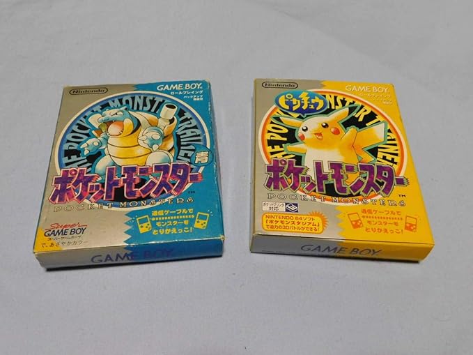 Amazon Co Jp ポケットモンスター 青 ピカチュウ 2本セット ゲームボーイ Gb 任天堂 Game Boy Pocket Monsters ポケモン ホビー 通販