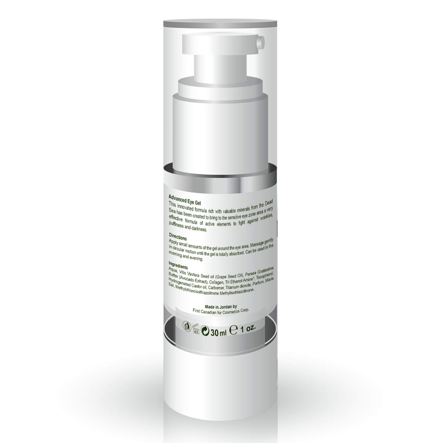 Naturaliz Dead Sea Eye Cream, Anti-aging Moisturizer for Puffiness, Crow’s Feet, Wrinkles and Dark Circles, 1 oz: Beauty