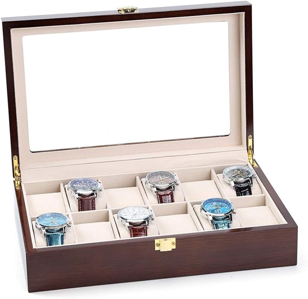 WCX Porta Relojes Y JoyasOrganizadores 12 Ranuras Reloj con ...