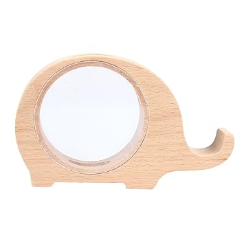 Amazon Montenas 貯金箱 おしゃれ 木製 透明 硬貨 コイン 貯金 動物