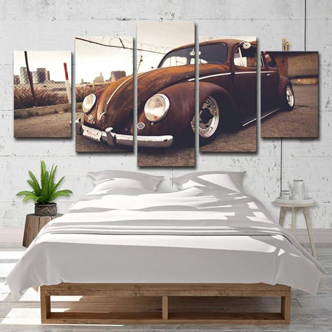 WSNDGWS Decoración del hogar Coche Coche Deportivo Lienzo Pintura ...