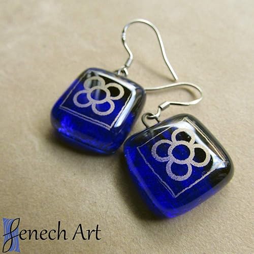 Pendientes largos panot 1 Barcelona azul: Amazon.es: Handmade