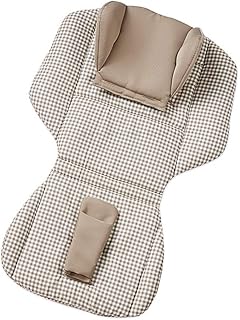 Gesslein Sitzauflage und Kopfstütze Loop Set Cellpur 2 Teile - Design 674 beige Karo Muster