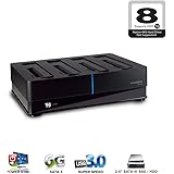 Mediasonic 4 Bay Dock for 2.5" / 3.5" SATA HDD / SSD - USB 3.0 & eSATA Support 8TB HDD & 6.0Gbps HDD transfer rate