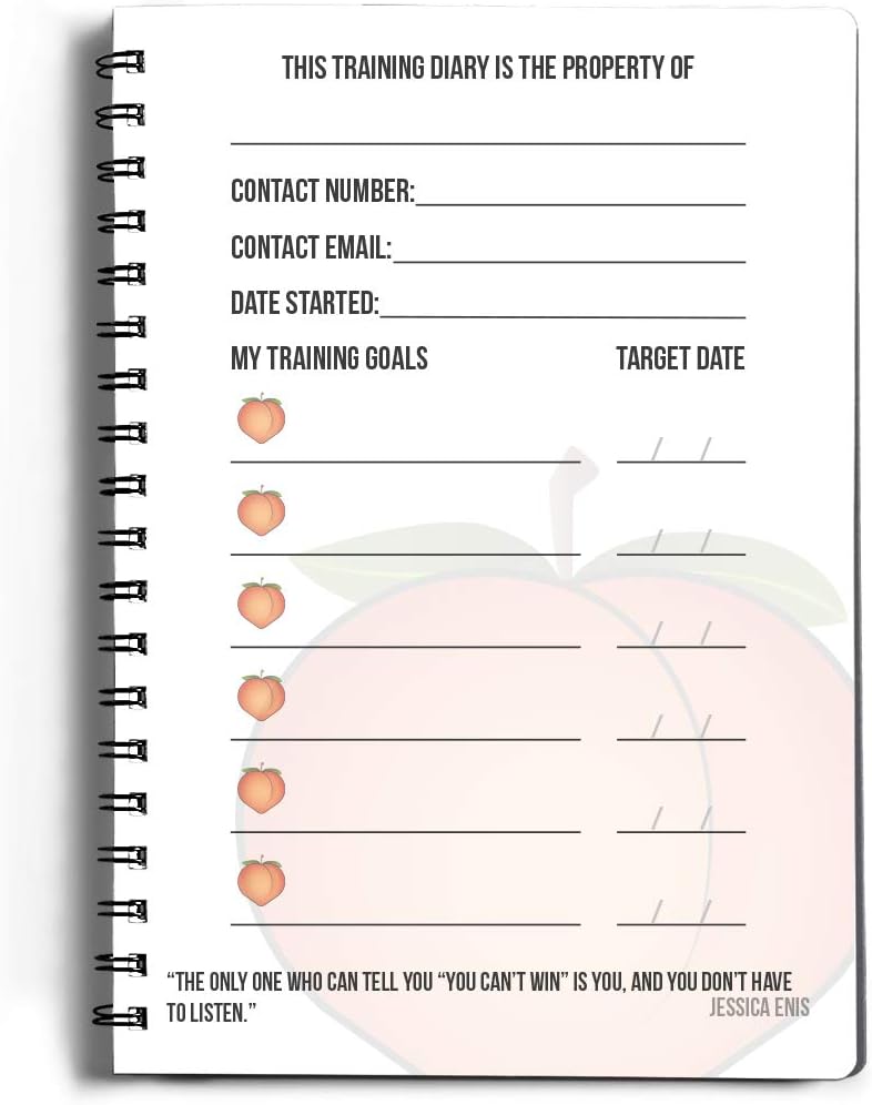 Workout Planner for Daily Fitness Tracking & Goals Setting, A5 Size, 6” x 8”, Peachy Pink, Improved Thicker Cover - Image 3