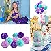 Mermaid Party Supplies - Under the Sea Decorations and Accessories Kit for Kids, Toddlers, Children and Girls Birthday, Baby Shower, Bridal Shower - 72 Pack