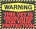 Warning Vet Medicated Military US POW MIA Motorcycle Biker Vest Patch PAT-2448