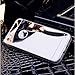 Johncase Soft TPU Bumper with Electroplating Back Cover Luxury Phone Mirror Girl Case for iPhone 5 5s se (Silver)