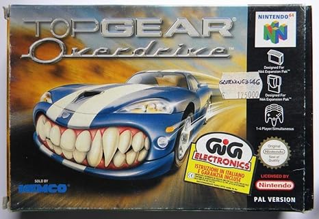 Amazon Com Top Gear Overdrive Nintendo 64 Video Games