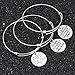 Nzztont Pack Of 3 Graduation Gifts For Teacher - Thankful Charm Bangle Bracelets (Style 01)
