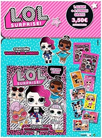 Tranding Cards LOL Surprise 2 Official Album Collector Stiker Album + 4 Envelopes LOL Surprise