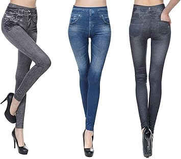 elasticated high waist jeans