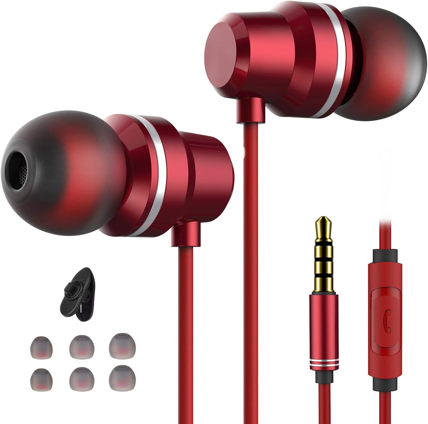 Earbuds Ear Buds in Ear Headphones Wired Earphones with Microphone Mic Stereo and