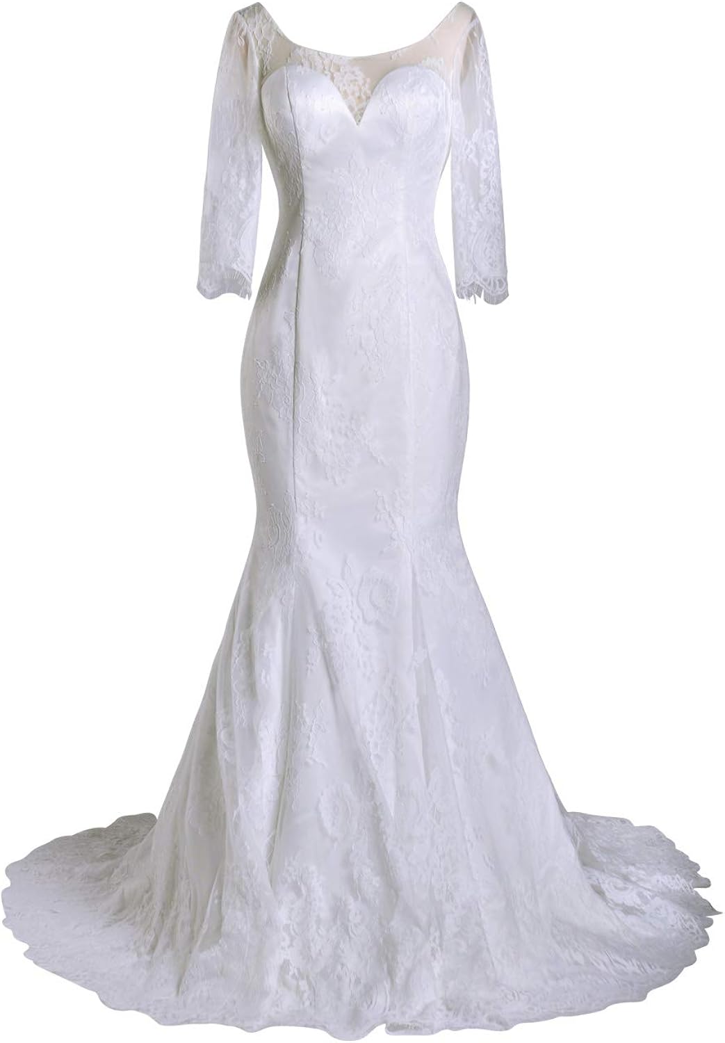 casual long wedding dress